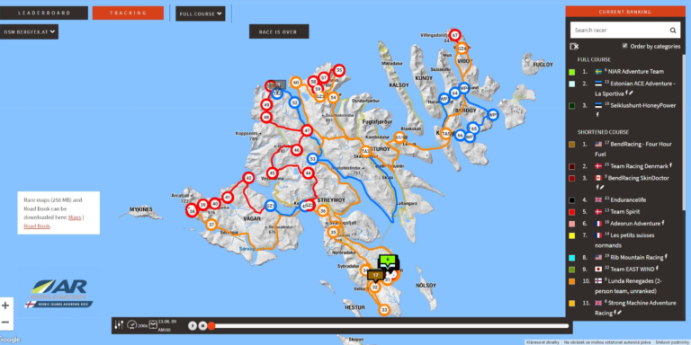 aroe islands adventure race gps race tracking