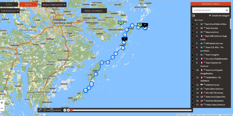 swimrun otillo world championship gps race tracking